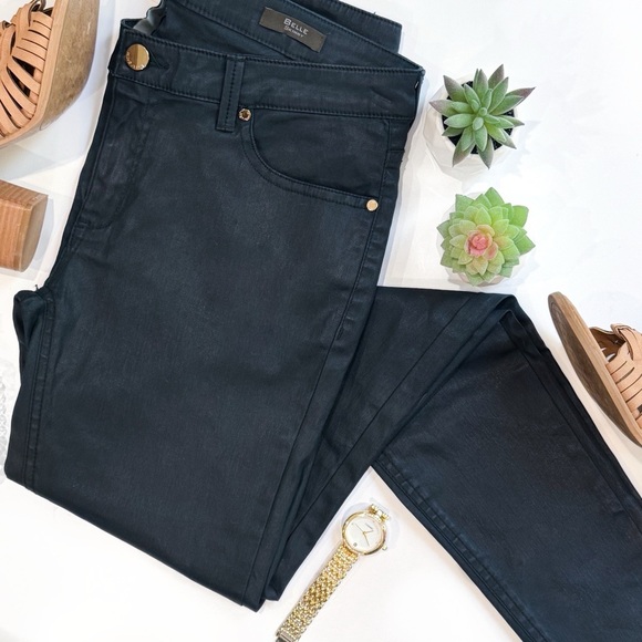 Mango Jeans coated “belle skinny” blue wax/ coated skinny ❤️ - Picture 2 of 8